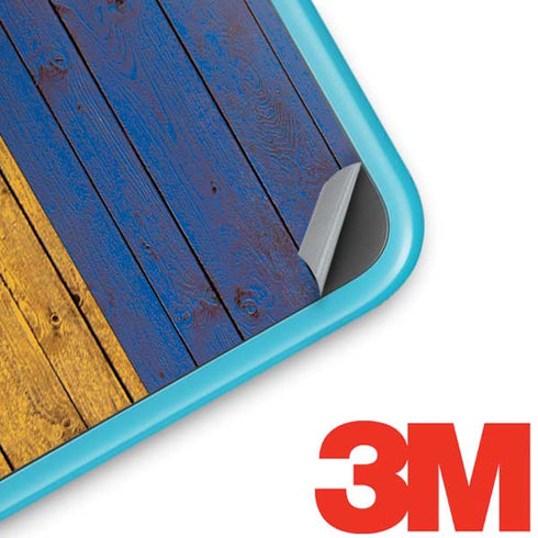 Barbados Flag Dark Wood Nintendo 2DS XL (2017) Skin